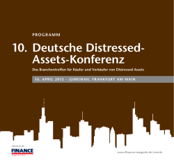 10. Deutsche Distressed Assets Konferenz