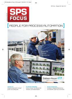 PEOPLE FOR PROCESS AUTOMATION - SPS