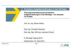 ein Industrie 4.0 Projekt - Montage