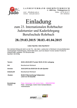 Kaderlehrgang - JUDO