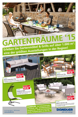 erleben Sie Gartenmöbel & Grills auf über 1.000 m eine der größten