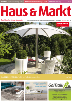 Das Hausbesitzer-Magazin garten-Spezial: Schicke