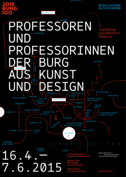 Flyer zur Ausstellung