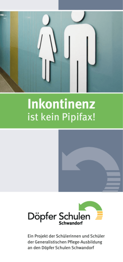 Inkontinenz - D&ouml;pfer Schulen GmbH