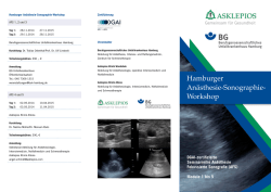 Hamburger An&auml;sthesie-Sonographie- Workshop - BUK