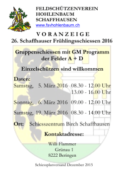 Flyer 2016 - Feldschützenverein Hohlenbaum