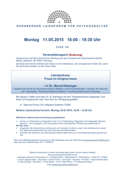 Humor in der Psychotherapie - Nürnberger Laienforum für