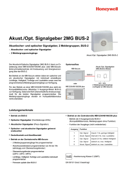 Akust./Opt. Signalgeber 2MG BUS-2