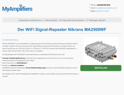 Der WiFi Signal-Repeater Nikrans MA2500WF