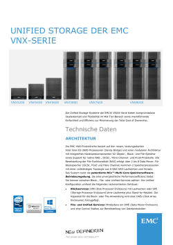 Unified Storage-Systeme der EMC VNX
