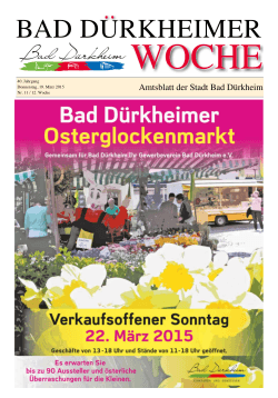 Amtsblatt 12. KW - 19.03.2015