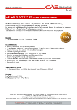 ePLAN ELECTRIC P8 Articles & Forms & Macros