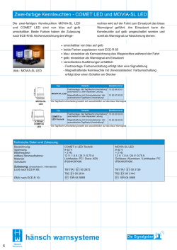 Produktinformation Kennleuchten
