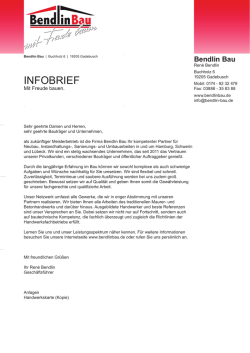 INFOBRIEF - Bendlin
