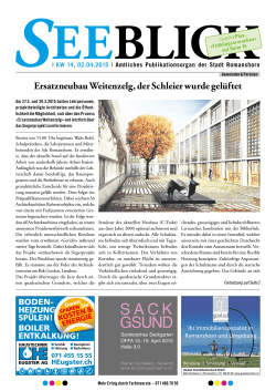 Seeblick-Ausgabe vom 02.04.2015