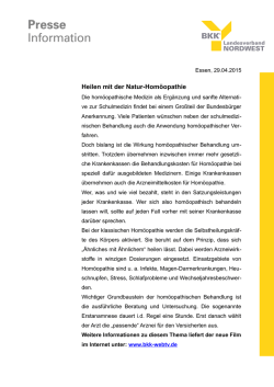 Heilen mit der Natur-Hom&ouml;opathie
