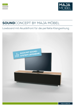 Datenblatt "Maja Möbel SoundConcept 7736