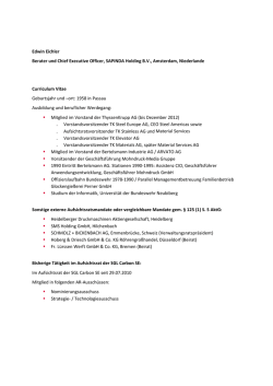 Edwin Eichler Berater und Chief Executive Officer