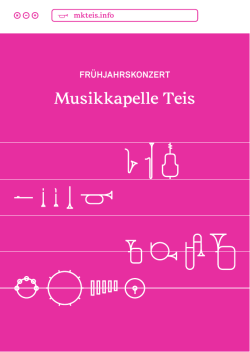 Einladung - Musikkapelle Teis