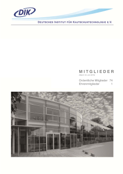 Ordentliche Mitglieder und Ehrenmitglieder