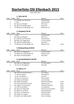 Starterliste OSI Ellenbach 2015