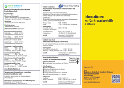 Informationen zur Suchtkrankenhilfe in Ratingen