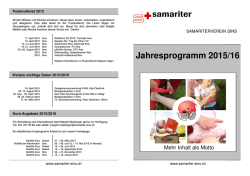 Jahresprogramm 2015/16