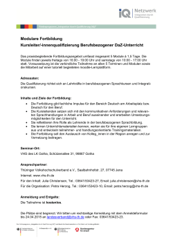 Flyer - Deutsch am Arbeitsplatz