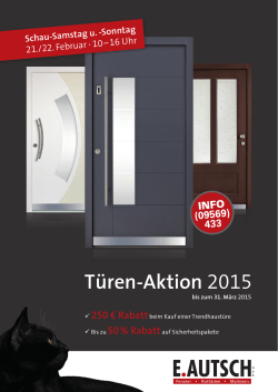 Türen-Aktion 2015