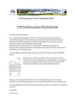FDA-Zertifikat (PDF-Dokument) - PTW Polyurethan