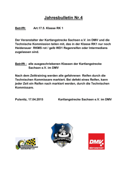 Jahresbulletin 4 2015 - Kartlangstrecke Sachsen e.V.