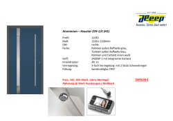 Aluminium – Haustür 229-1/E (H1) 2499,00 €