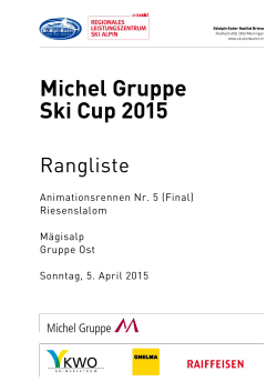 Rangliste - Michel Gruppe AG