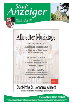 Amtsblatt der Stadt Allstedt