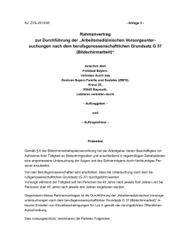 Anlage 3 Rahmenvertrag - Zentrum Bayern Familie und Soziales