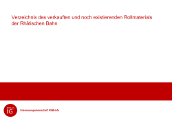 PDF ausgewandertes Rollmaterial - RhB