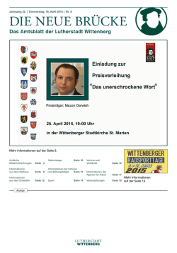 impressum - Lutherstadt Wittenberg