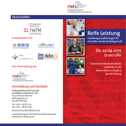 Reife Leistung - Das Demographie Netzwerk