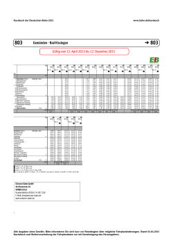 (KBS 803): Bad Kissingen - Gemünden