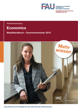 Modulhandbuch  - am Fachbereich Wirtschaftswissenschaften