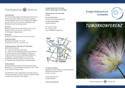 Tumorkonferenz im Euregio-Krebszentrum / Informationsflyer 241.88