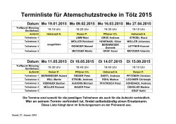 Terminliste für Atemschutzstrecke in Tölz 2015