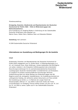 Einzigartig. Dozenten, Studierende und Repräsentanten der
