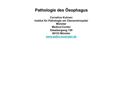 Pathologie des Ösophagus - www . patho