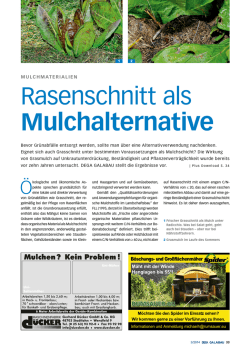 Mulchmaterialien: Rasenschnitt als Mulchalternative