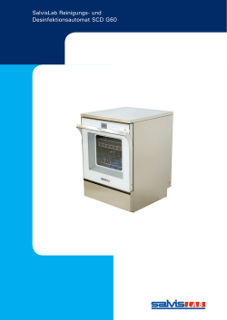 SalvisLab Reinigungs- und Desinfektionsautomat SCD G60