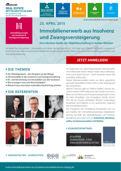 Immobilienerwerb aus Insolvenz und Zwangsversteigerung