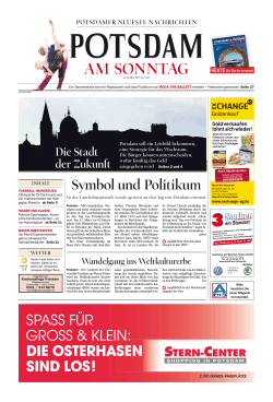 AM SONNTAG - Potsdamer Neueste Nachrichten