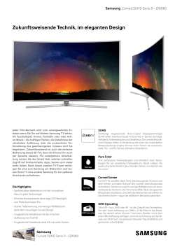 Samsung UE55JS9080 + Gratis UE32J6370 + UHD Video Pack