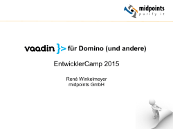für Domino (und andere) EntwicklerCamp 2015